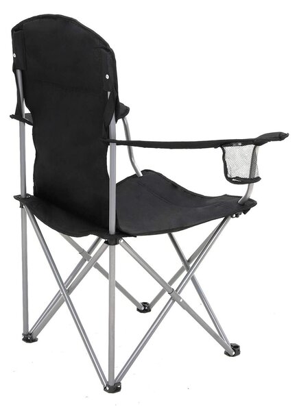 Kamp stolice NOMAD, set 2 kom, crna SongmicsHome