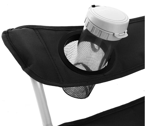 Kamp stolice ROVER, set 2 kom, crna SongmicsHome