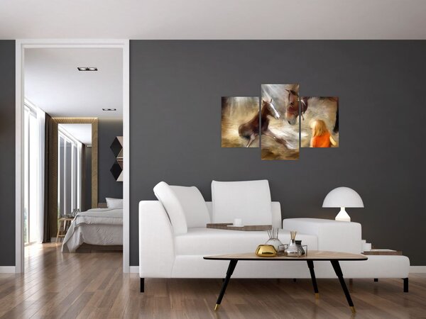 Slika - Dobrodošao u svijet, ždrijebe (90x60 cm)