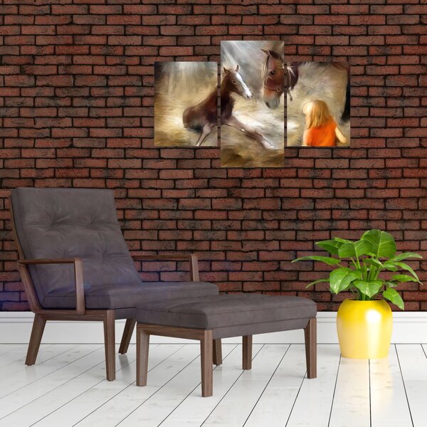 Slika - Dobrodošao u svijet, ždrijebe (90x60 cm)
