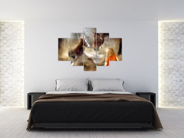 Slika - Dobrodošao u svijet, ždrijebe (150x105 cm)