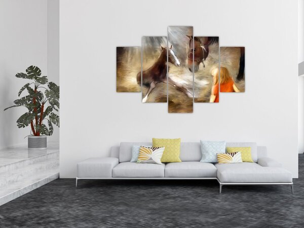 Slika - Dobrodošao u svijet, ždrijebe (150x105 cm)