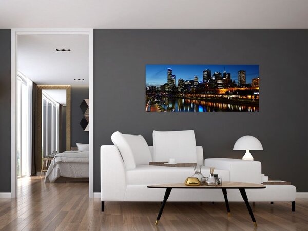 Slika noći u Melbourneu (120x50 cm)