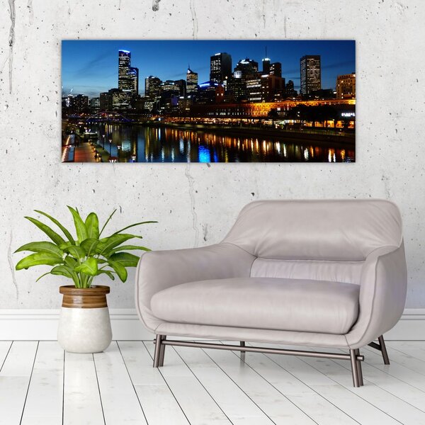 Slika noći u Melbourneu (120x50 cm)