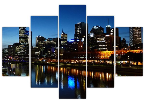 Slika noći u Melbourneu (150x105 cm)