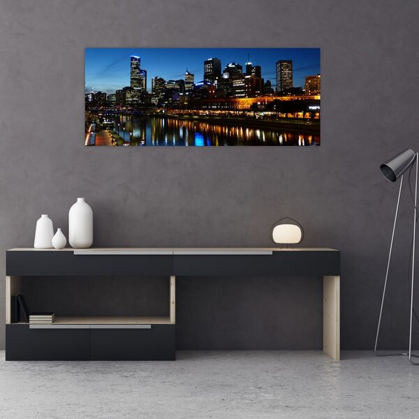 Slika noći u Melbourneu (120x50 cm)