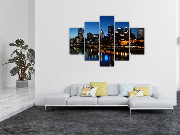 Slika noći u Melbourneu (150x105 cm)