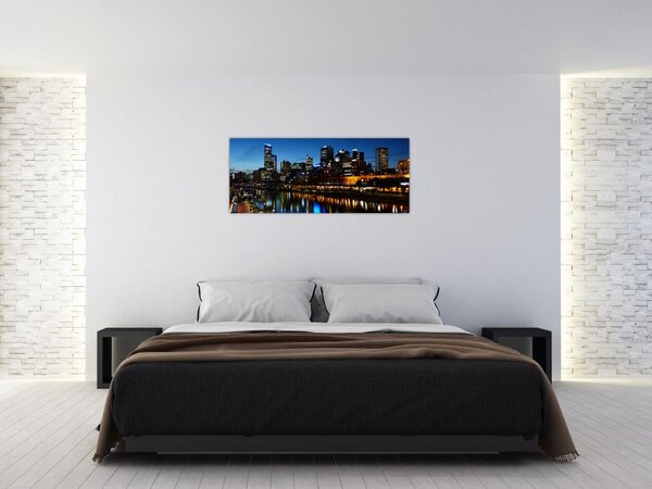 Slika noći u Melbourneu (120x50 cm)
