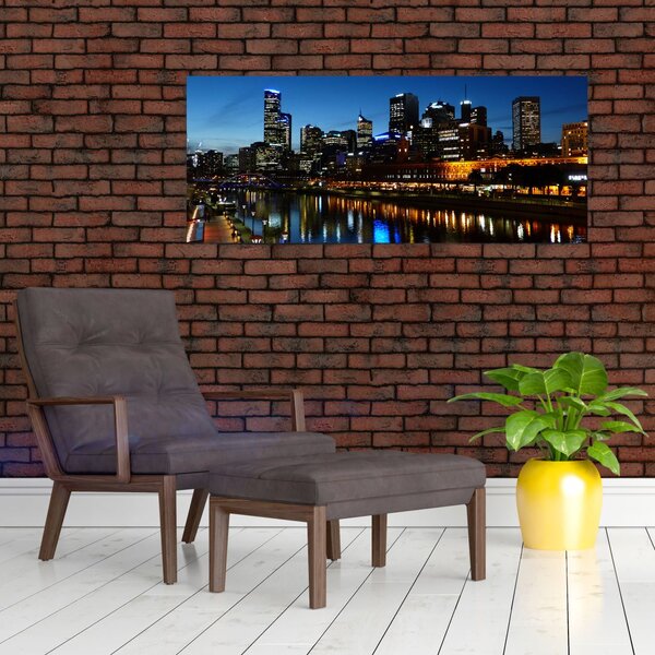 Slika noći u Melbourneu (120x50 cm)