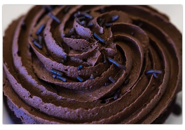 Slika - Čokoladni cupcake (90x60 cm)