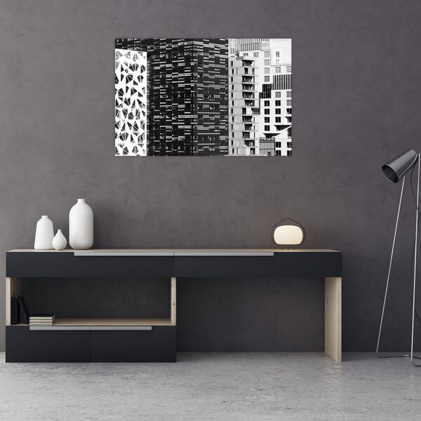 Slika crno-bijele arhitekture (90x60 cm)
