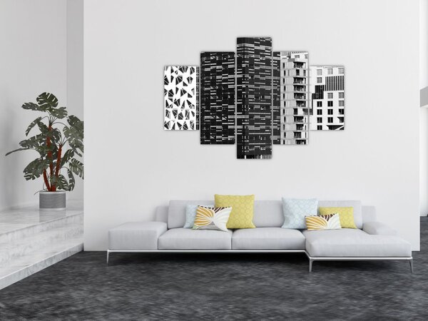 Slika crno-bijele arhitekture (150x105 cm)