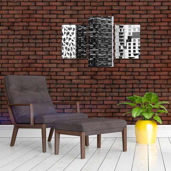 Slika crno-bijele arhitekture (90x60 cm)