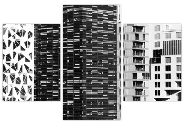 Slika crno-bijele arhitekture (90x60 cm)