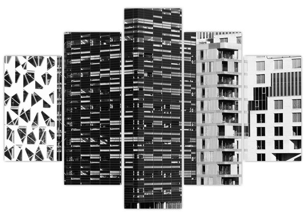 Slika crno-bijele arhitekture (150x105 cm)