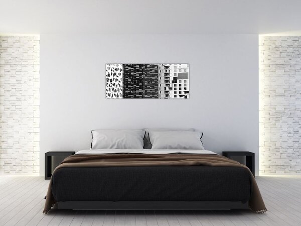 Slika crno-bijele arhitekture (120x50 cm)