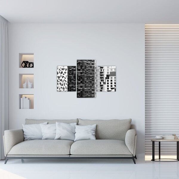 Slika crno-bijele arhitekture (90x60 cm)