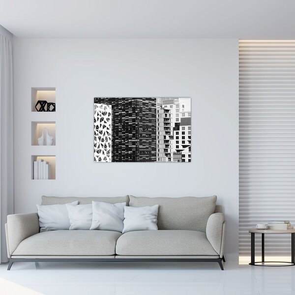Slika crno-bijele arhitekture (90x60 cm)