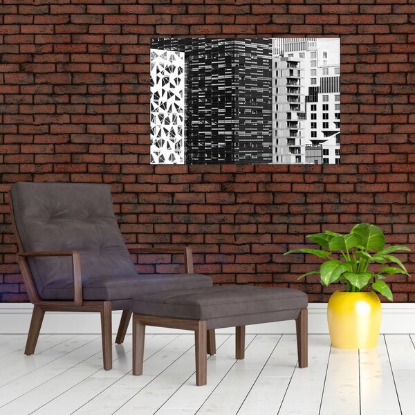 Slika crno-bijele arhitekture (90x60 cm)