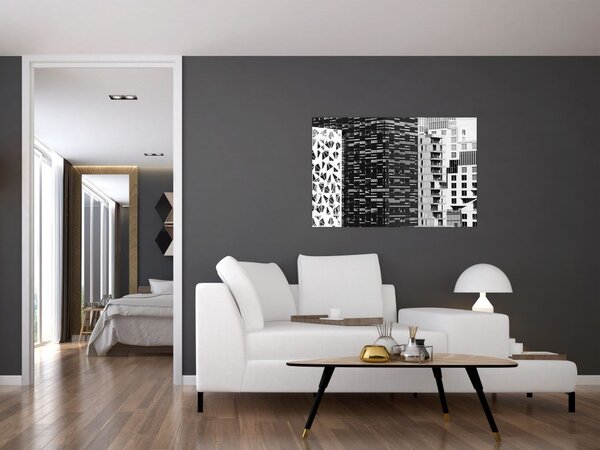 Slika crno-bijele arhitekture (90x60 cm)