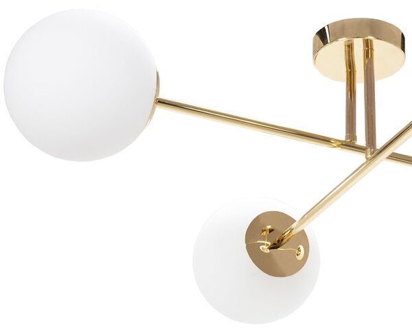 Stropna svjetiljka sa staklenom kuglom APP1248-4CP Gold