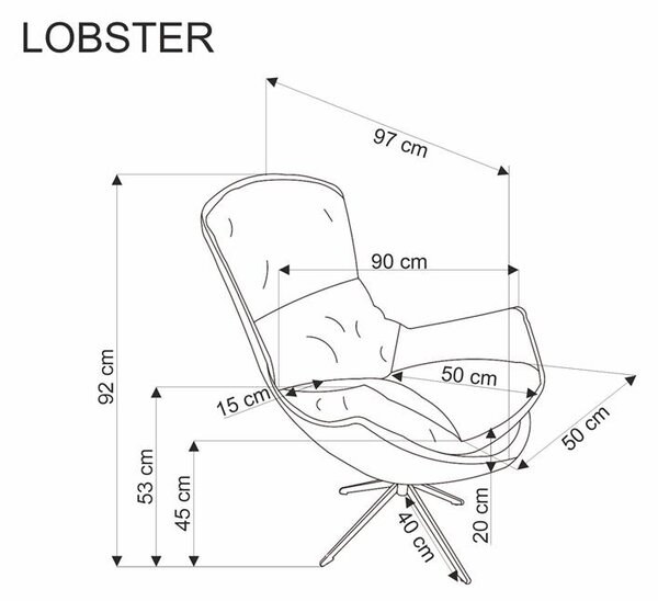 Zondo.hr Fotelja Lester (cimet). 1092539