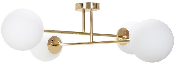Stropna svjetiljka sa staklenom kuglom APP1248-4CP Gold