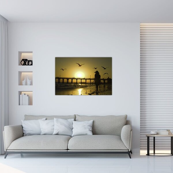 Slika - Šetnja plažom (90x60 cm)