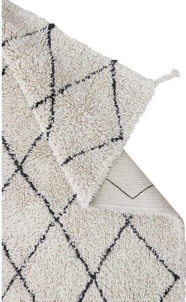 Krem periv/ručno rađen pamučan tepih 70x100 cm Mini Bereber – Lorena Canals