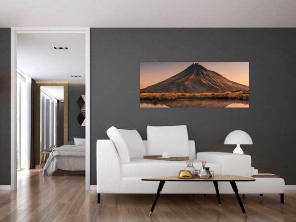 Slika odsjaj planine Taranaki, Novi Zeland (120x50 cm)
