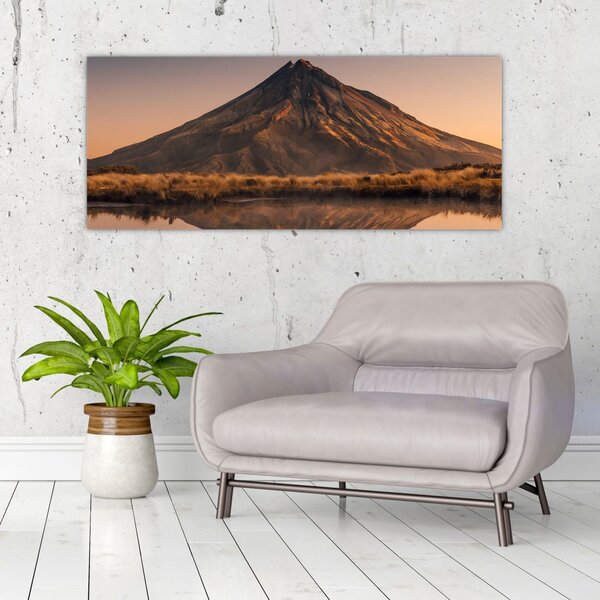 Slika odsjaj planine Taranaki, Novi Zeland (120x50 cm)