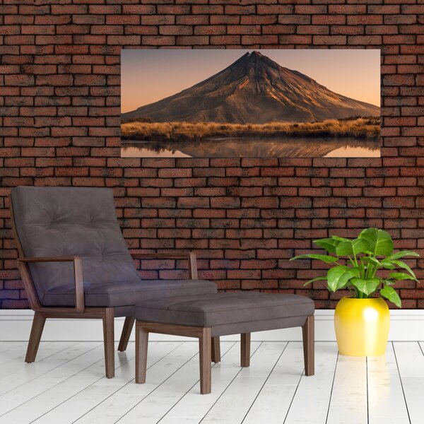 Slika odsjaj planine Taranaki, Novi Zeland (120x50 cm)