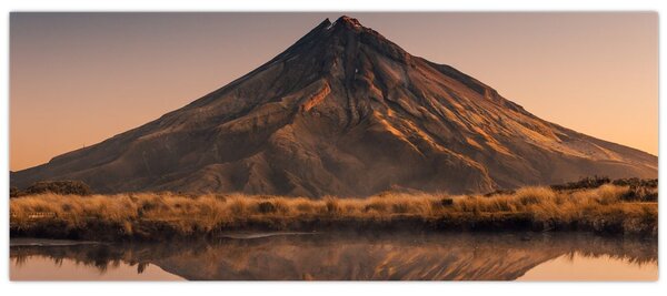 Slika odsjaj planine Taranaki, Novi Zeland (120x50 cm)