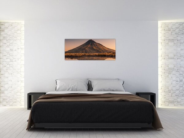 Slika odsjaj planine Taranaki, Novi Zeland (120x50 cm)