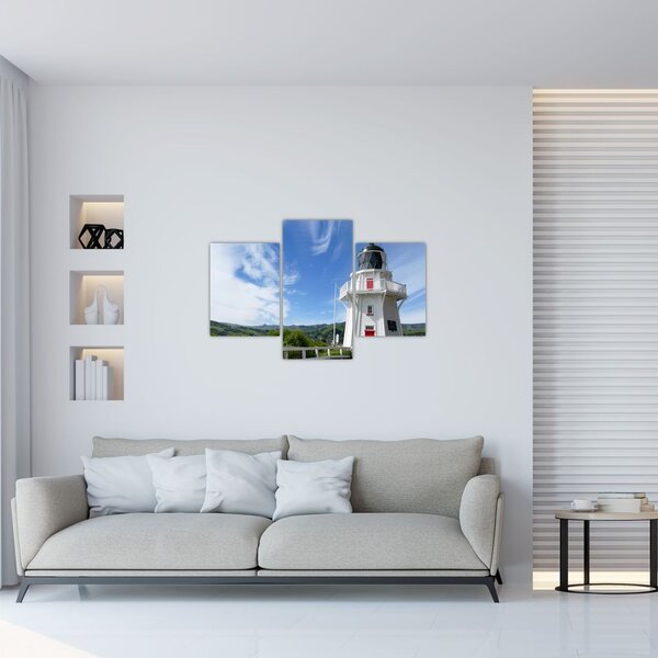 Slika svjetionika Akaroa, Novi Zeland (90x60 cm)