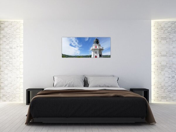 Slika svjetionika Akaroa, Novi Zeland (120x50 cm)