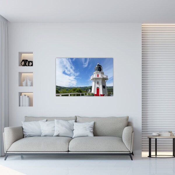 Slika svjetionika Akaroa, Novi Zeland (90x60 cm)
