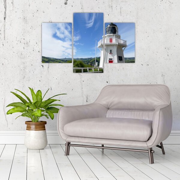 Slika svjetionika Akaroa, Novi Zeland (90x60 cm)