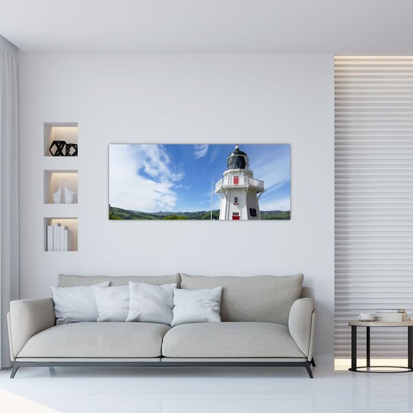 Slika svjetionika Akaroa, Novi Zeland (120x50 cm)