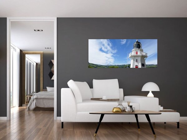 Slika svjetionika Akaroa, Novi Zeland (120x50 cm)