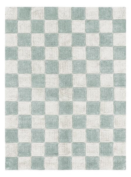 Svijetlo plavi/krem periv/ručno rađen pamučan tepih 120x160 cm Kitchen Tiles Blue Sage – Lorena Canals