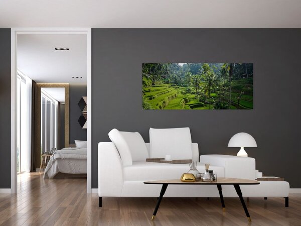 Slika rižinih terasa Tegalalang, Bali (120x50 cm)