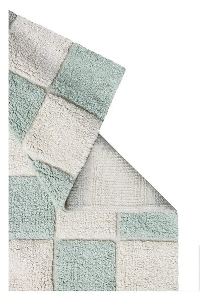 Svijetlo plavi/krem periv/ručno rađen pamučan tepih 120x160 cm Kitchen Tiles Blue Sage – Lorena Canals