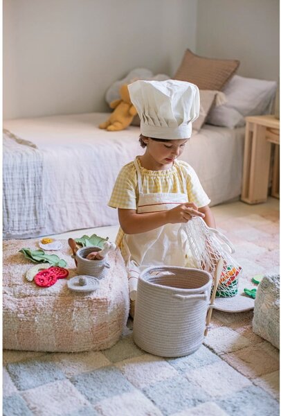 Svijetlo ružičasti/krem periv/ručno rađen pamučan tepih 120x160 cm Kitchen Tiles Rose – Lorena Canals