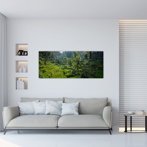 Slika rižinih terasa Tegalalang, Bali (120x50 cm)