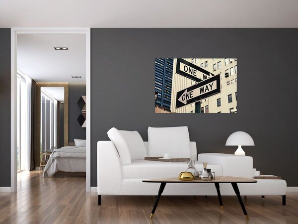Slika - New York ONE WAY (90x60 cm)