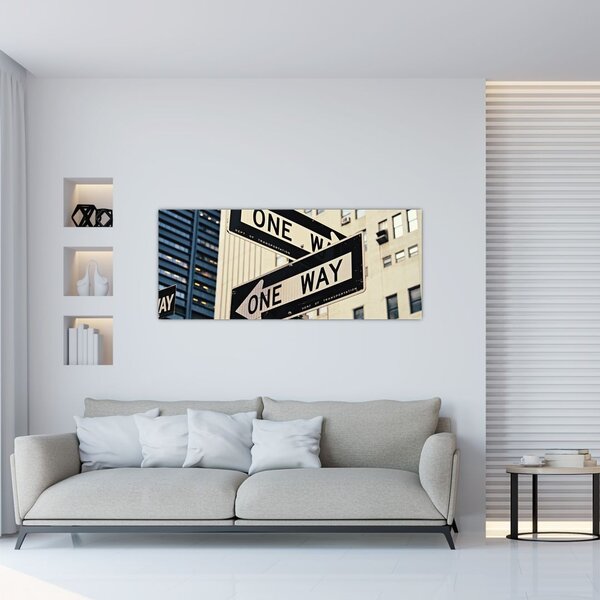 Slika - New York ONE WAY (120x50 cm)