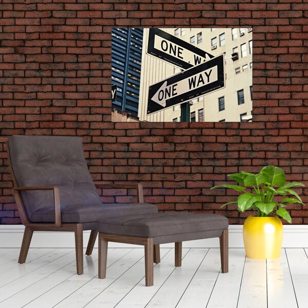 Slika - New York ONE WAY (90x60 cm)