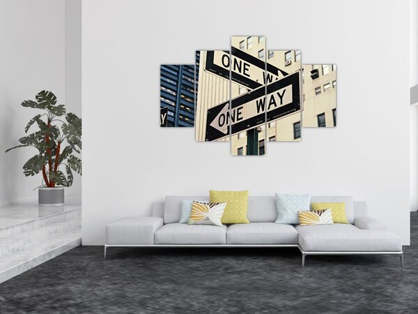 Slika - New York ONE WAY (150x105 cm)