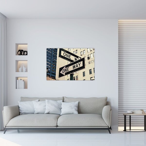 Slika - New York ONE WAY (90x60 cm)
